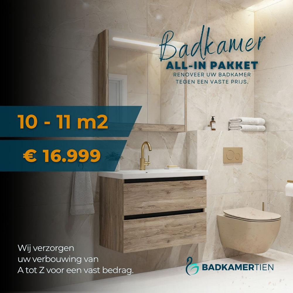 Badkamer All in Pakket tot 10-11 m2