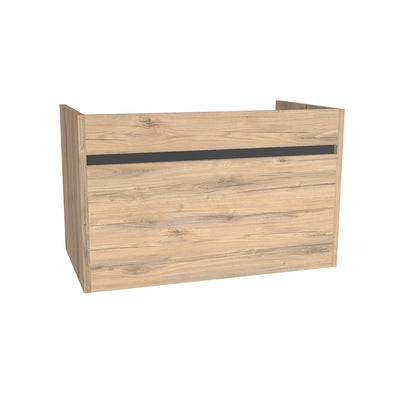 Amsterdam 80 cm Dorado - Onderkast MDF - Softclose Greeploos 1 Lade 1 Binnenlade - Wastafelmeubel Voor Waskom