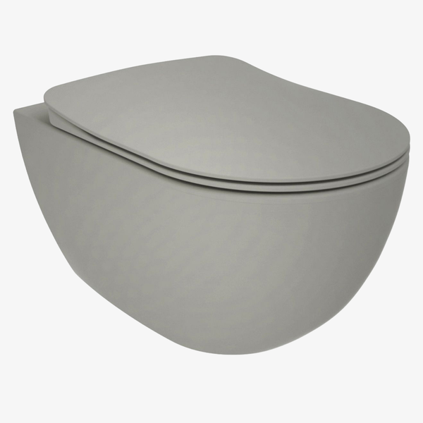 Aqua Rimm-Off Ophang Wc Zonder Bidet Koel Grisj