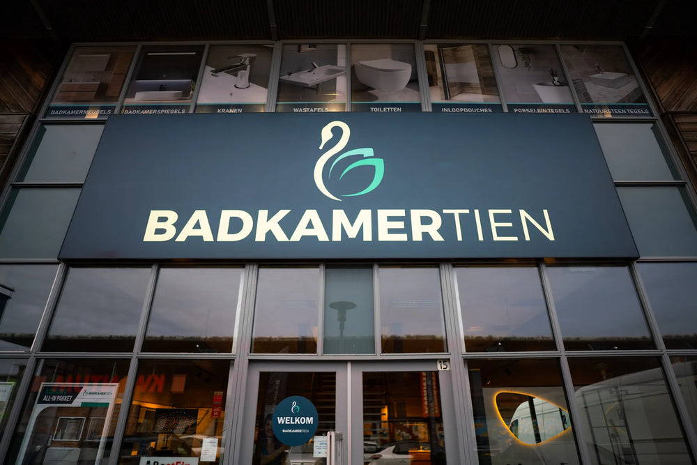 Showroom van Badkamertien in Delft