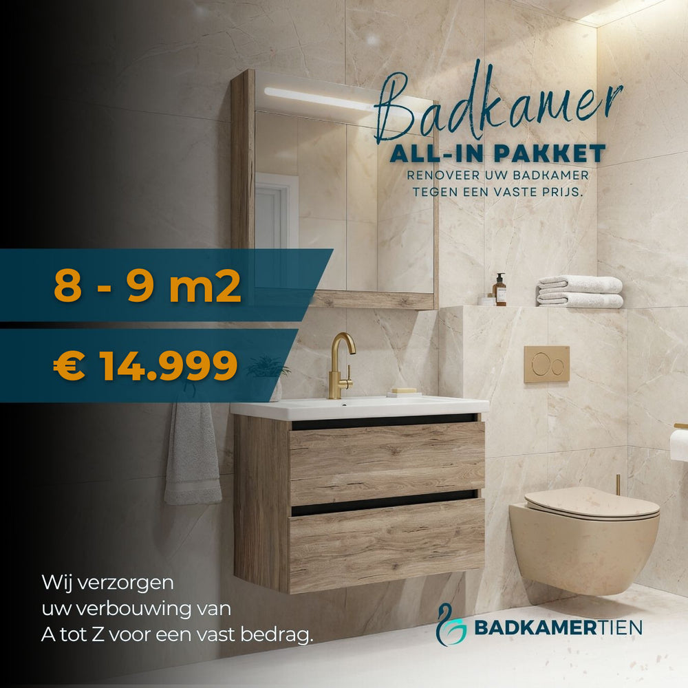 Badkamer All in Pakket tot 8-9 m2