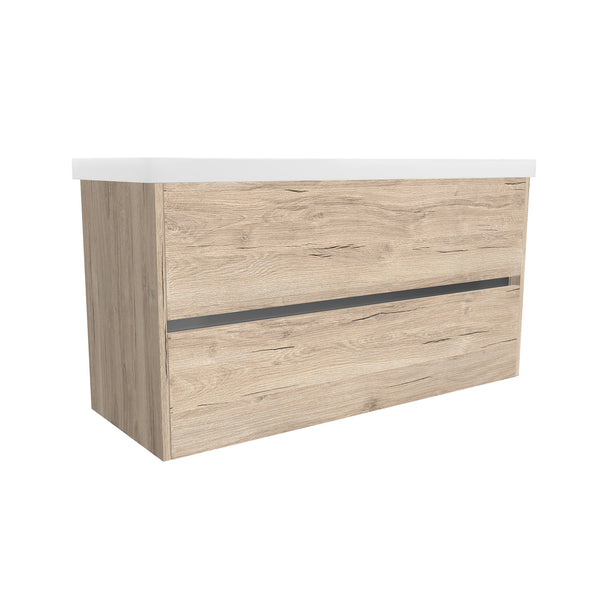 Berlin 120 cm Duitse Eik Wastafelmeubel Met Elite Wastafels