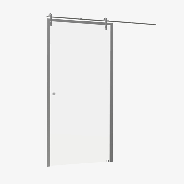 Douche Schuifdeur Merit 102,5 op rail van 205 cm - 8 mm - Melkglas - Nano - Omkeerbaar