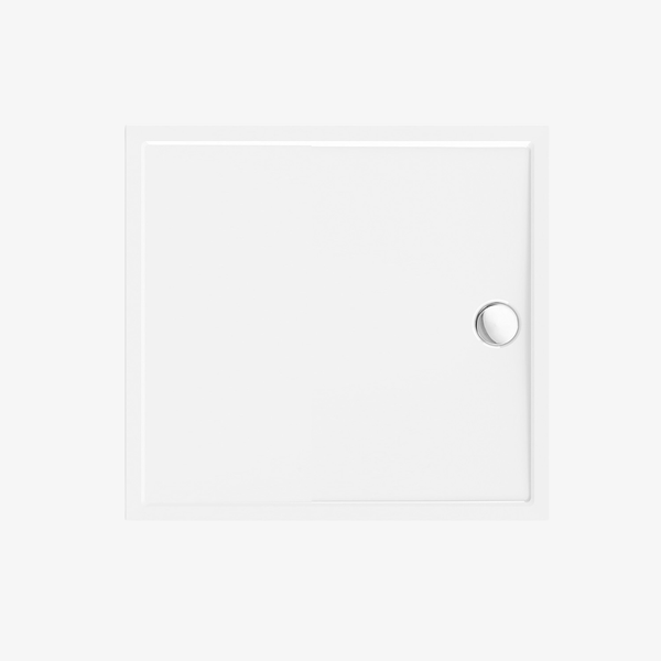 Douchebak Acryl Dimphy Vierkant Wit 90x90x4.7 cm