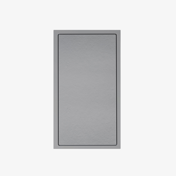 Douchebak Composietsteen Eefje Grijs 120x90x3 cm