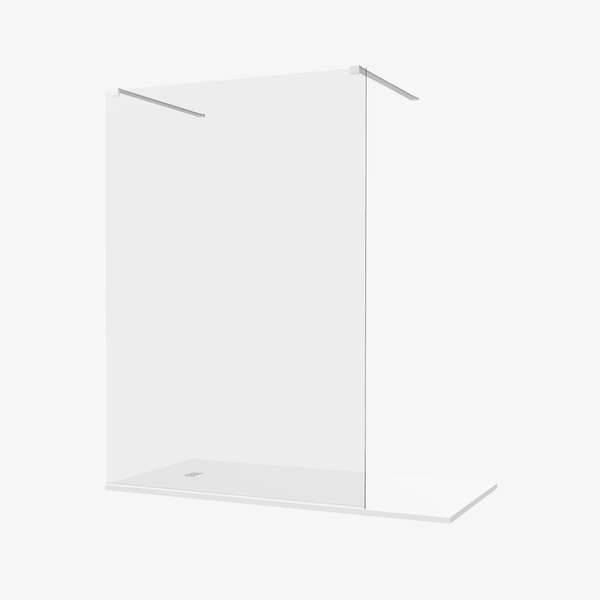 Inloopdouche Martine Transparant Dubbele Entree 140 cm 8 mm - Nano - Omkeerbaar