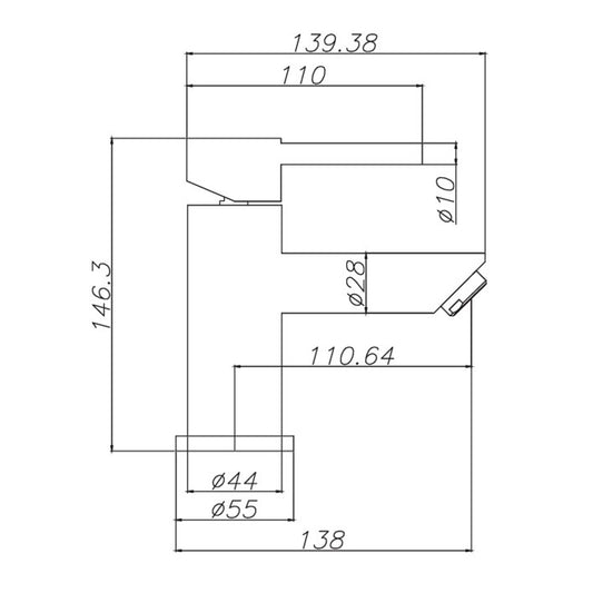 Koudwaterkraan Thirza 1/2 Inch Opbouw Geborsteld Koper