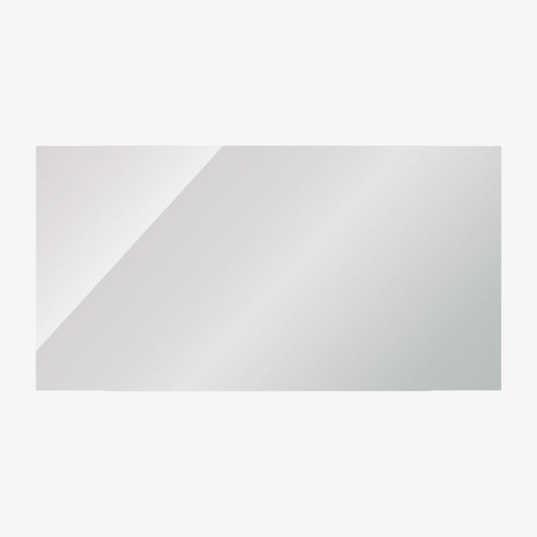 Mark Spiegel Rechthoek Verzilverd Wit 118x60x2 cm