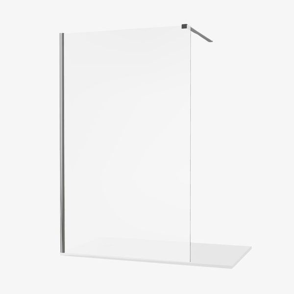 Pip Inloopdouche Spiegelglas Douchewand 120 cm 8 mm Chroom Veiligheidsglas Easy clean Nano coating Omkeerbaar