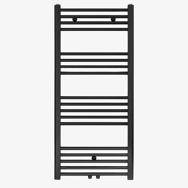 Radiator Carice 120x50 cm Links-Rechts 537 Watt / Midden Mat Zwart