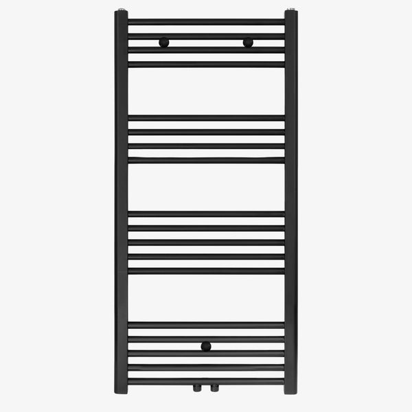 Radiator Carice 120x60 cm Links-Rechts 616 Watt / Midden Mat Zwart