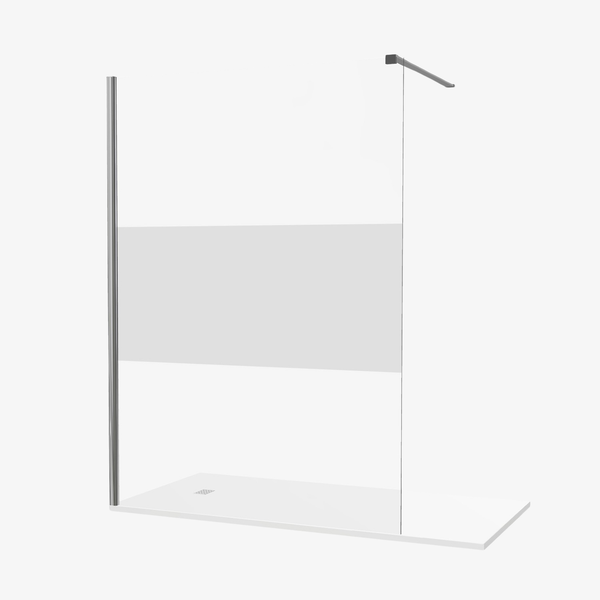 Susan Inloopdouche 120 cm Helder / Mat Glas Veiligheidsglas 8 mm met Antikalk