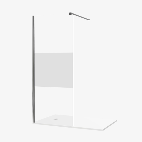 Susan Inloopdouche 80 cm Helder / Mat Glas Veiligheidsglas 8 mm met Antikalk