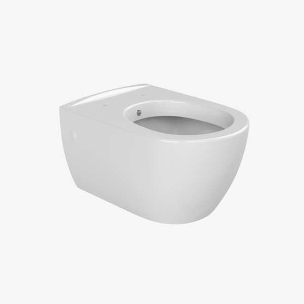 Toilet City 52 cm Wall Hang - Rimless Hoogglans Wit