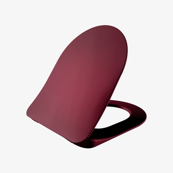 Tommy Wc-Zitting Duroplast ( Soft-Close & Quick Release ) Met Inox Scharnieren - Berry