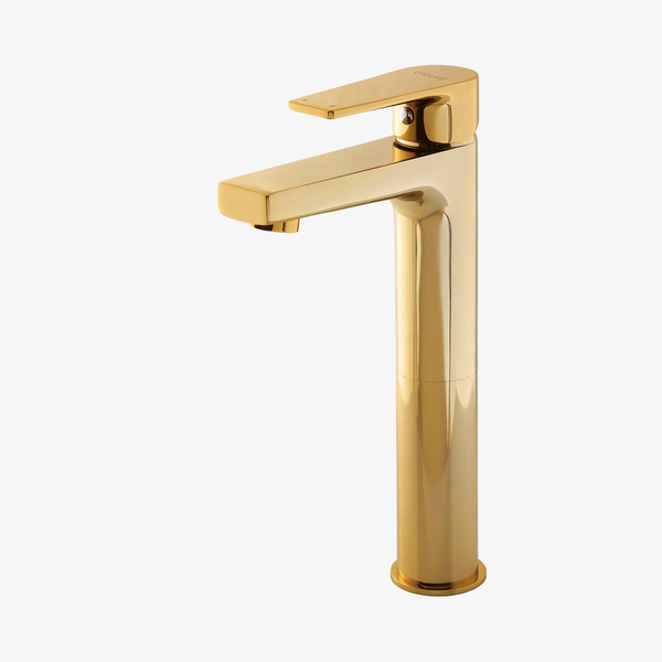 Wastafelkraan Hera Glossy Geborsteld Goud